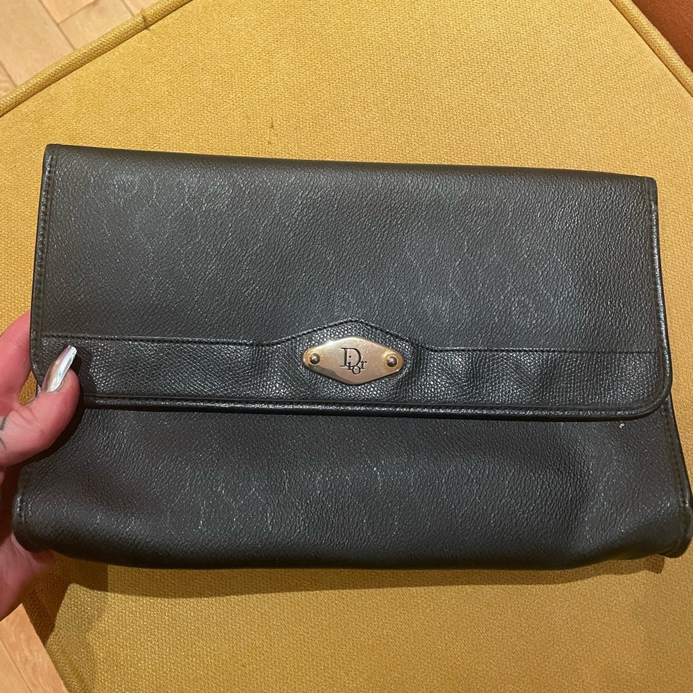 Dior clutch with chain strap